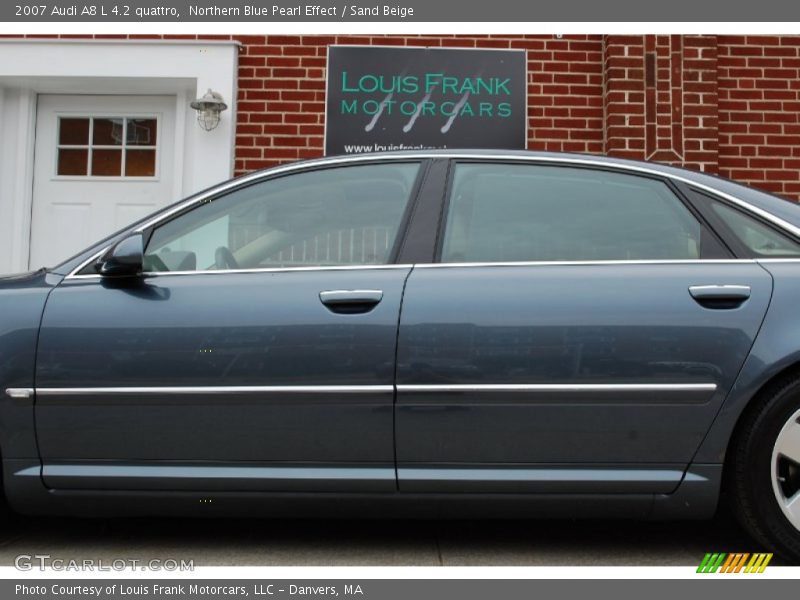 Northern Blue Pearl Effect / Sand Beige 2007 Audi A8 L 4.2 quattro