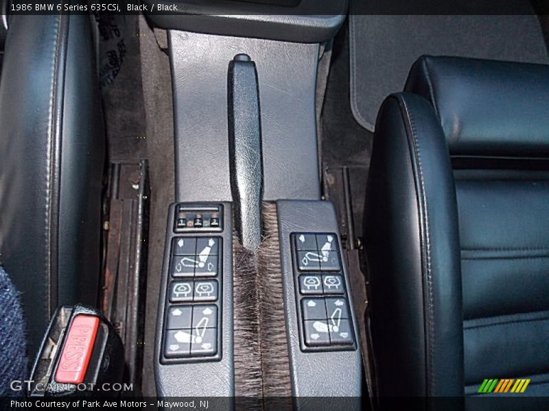 Controls of 1986 6 Series 635CSi