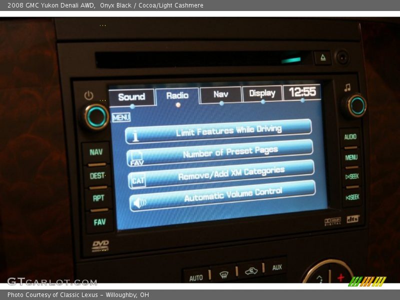 Onyx Black / Cocoa/Light Cashmere 2008 GMC Yukon Denali AWD