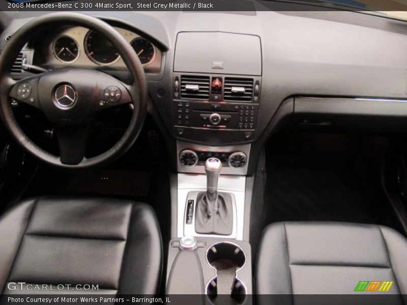 Steel Grey Metallic / Black 2008 Mercedes-Benz C 300 4Matic Sport