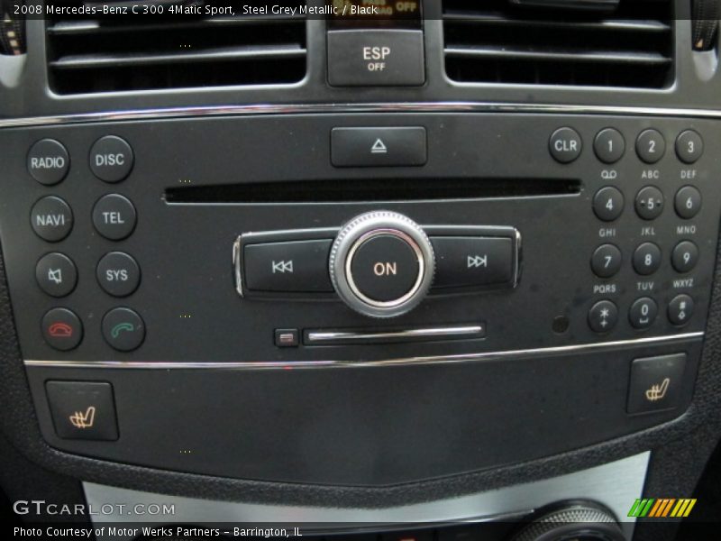 Steel Grey Metallic / Black 2008 Mercedes-Benz C 300 4Matic Sport