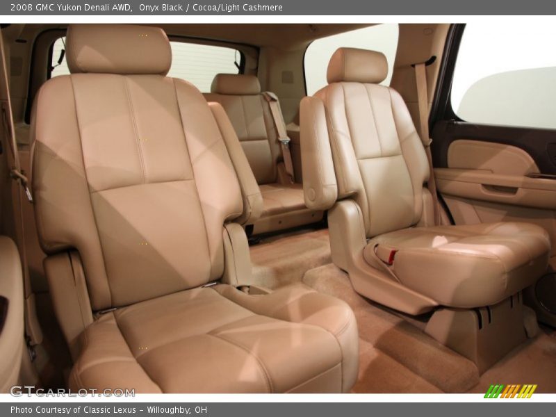 Onyx Black / Cocoa/Light Cashmere 2008 GMC Yukon Denali AWD