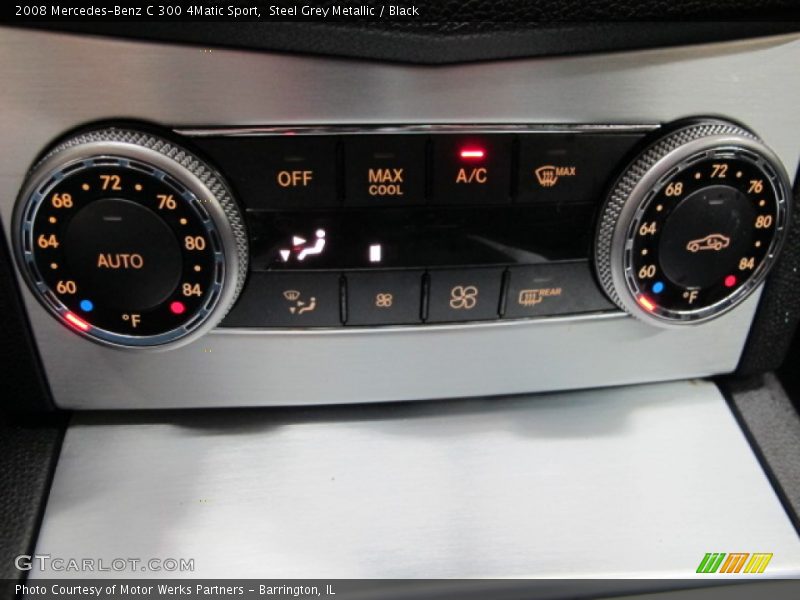 Steel Grey Metallic / Black 2008 Mercedes-Benz C 300 4Matic Sport