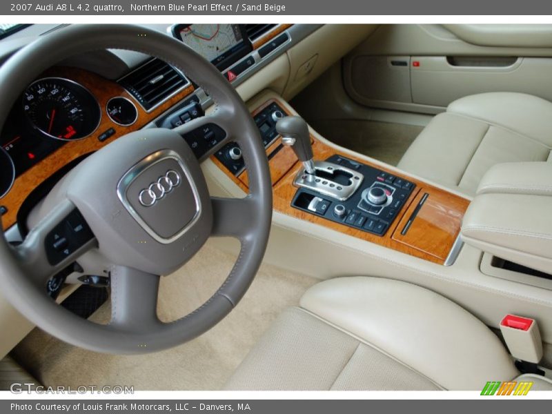Northern Blue Pearl Effect / Sand Beige 2007 Audi A8 L 4.2 quattro