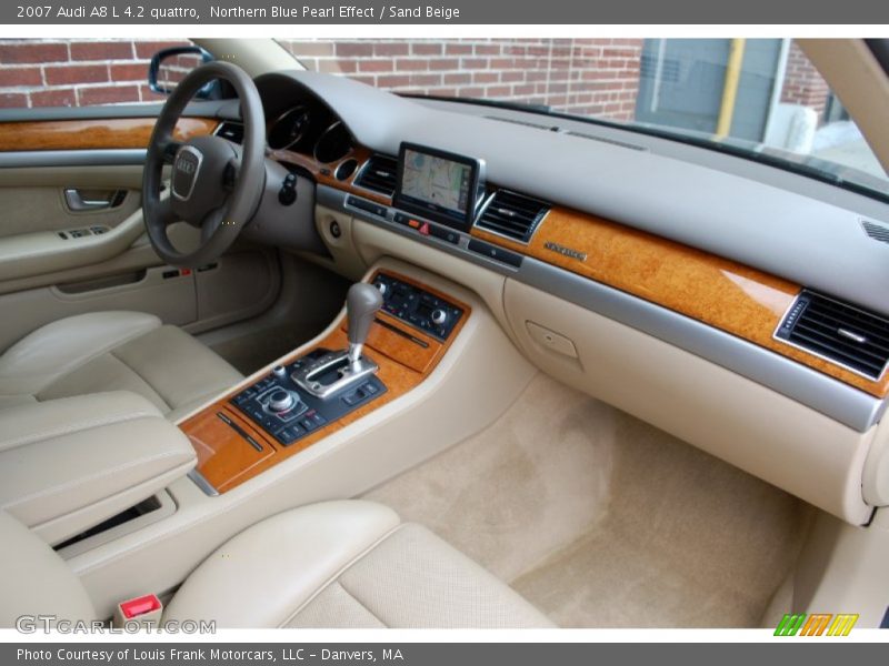 Northern Blue Pearl Effect / Sand Beige 2007 Audi A8 L 4.2 quattro