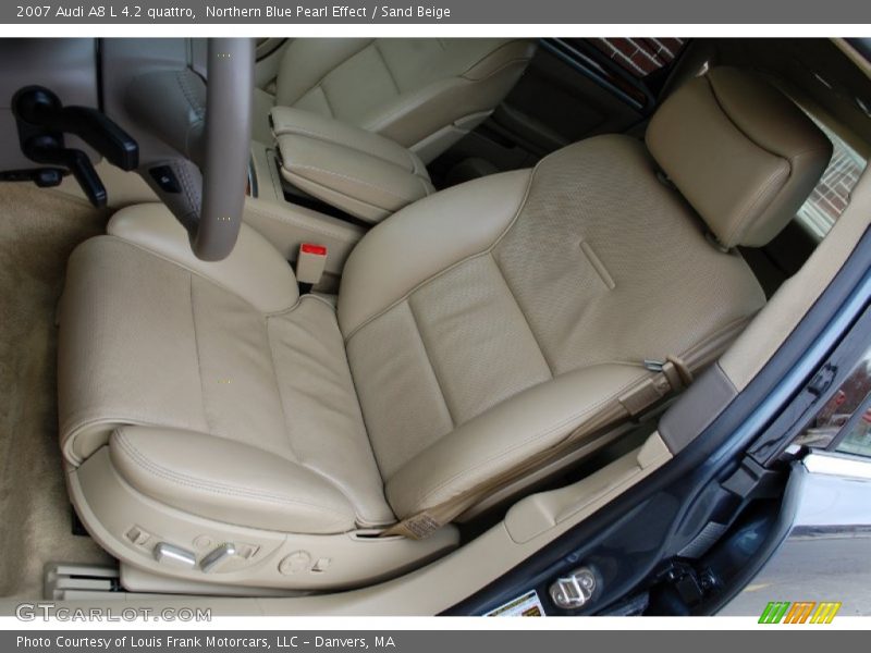 Northern Blue Pearl Effect / Sand Beige 2007 Audi A8 L 4.2 quattro