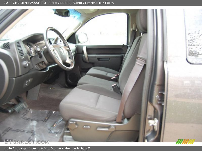 Storm Gray Metallic / Ebony 2011 GMC Sierra 2500HD SLE Crew Cab 4x4