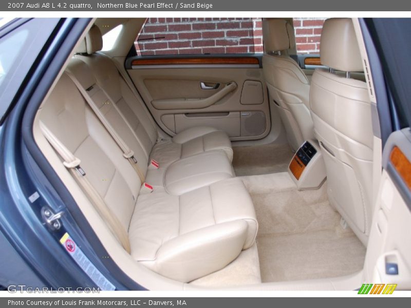 Northern Blue Pearl Effect / Sand Beige 2007 Audi A8 L 4.2 quattro