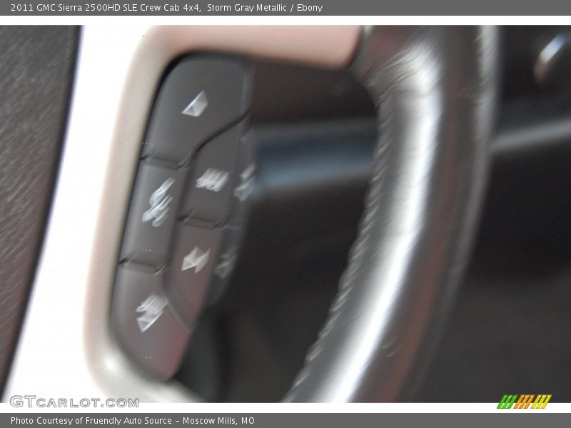 Storm Gray Metallic / Ebony 2011 GMC Sierra 2500HD SLE Crew Cab 4x4