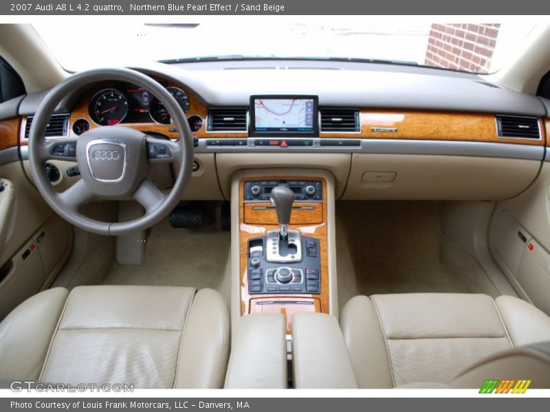 Northern Blue Pearl Effect / Sand Beige 2007 Audi A8 L 4.2 quattro