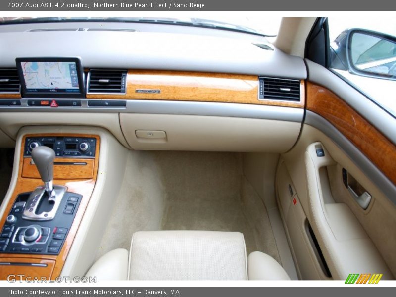 Northern Blue Pearl Effect / Sand Beige 2007 Audi A8 L 4.2 quattro