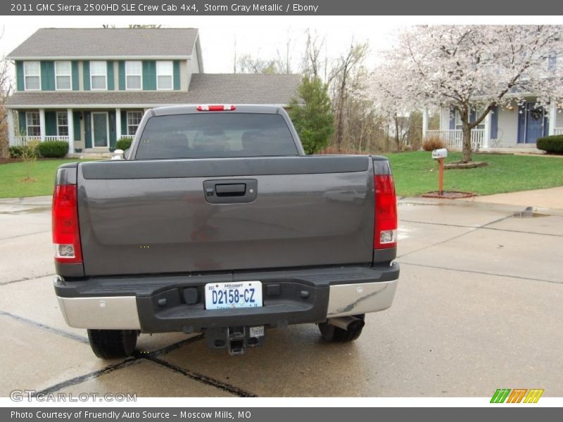 Storm Gray Metallic / Ebony 2011 GMC Sierra 2500HD SLE Crew Cab 4x4