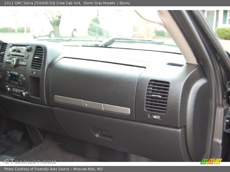 Storm Gray Metallic / Ebony 2011 GMC Sierra 2500HD SLE Crew Cab 4x4