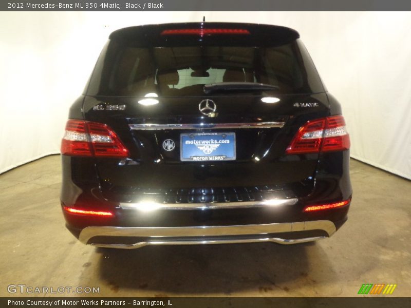 Black / Black 2012 Mercedes-Benz ML 350 4Matic
