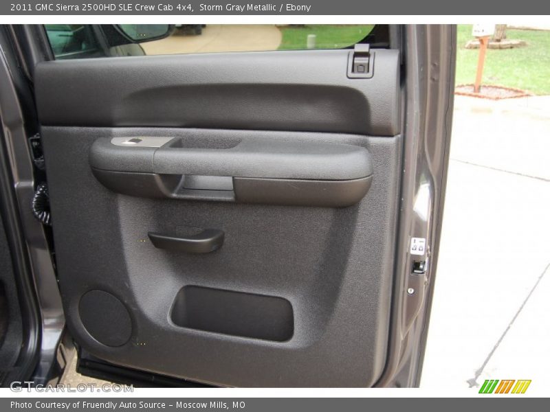 Storm Gray Metallic / Ebony 2011 GMC Sierra 2500HD SLE Crew Cab 4x4