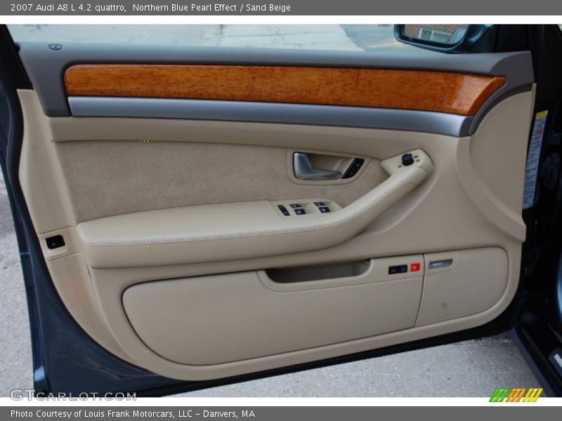 Northern Blue Pearl Effect / Sand Beige 2007 Audi A8 L 4.2 quattro