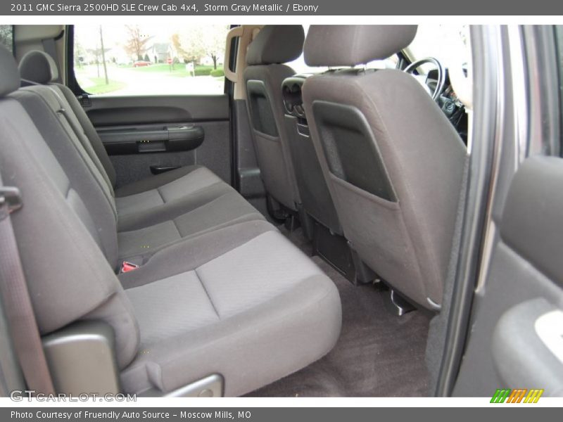 Storm Gray Metallic / Ebony 2011 GMC Sierra 2500HD SLE Crew Cab 4x4