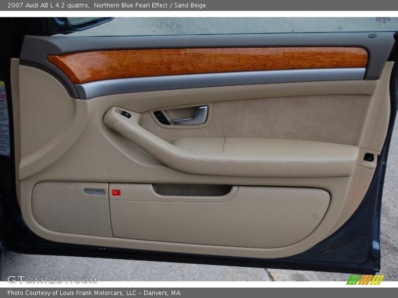 Northern Blue Pearl Effect / Sand Beige 2007 Audi A8 L 4.2 quattro