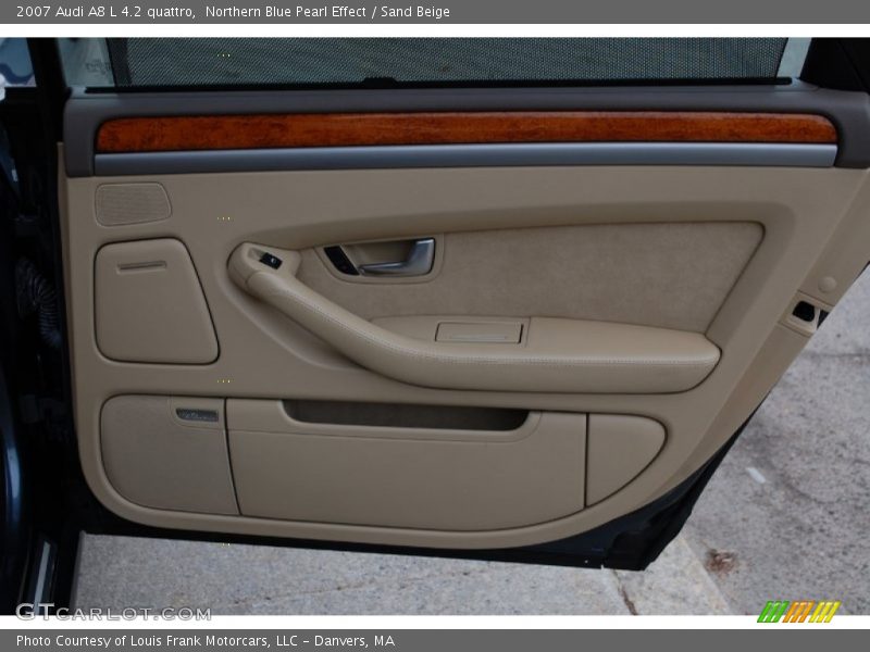 Northern Blue Pearl Effect / Sand Beige 2007 Audi A8 L 4.2 quattro