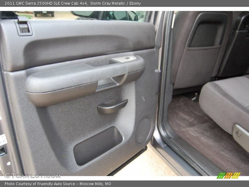 Storm Gray Metallic / Ebony 2011 GMC Sierra 2500HD SLE Crew Cab 4x4