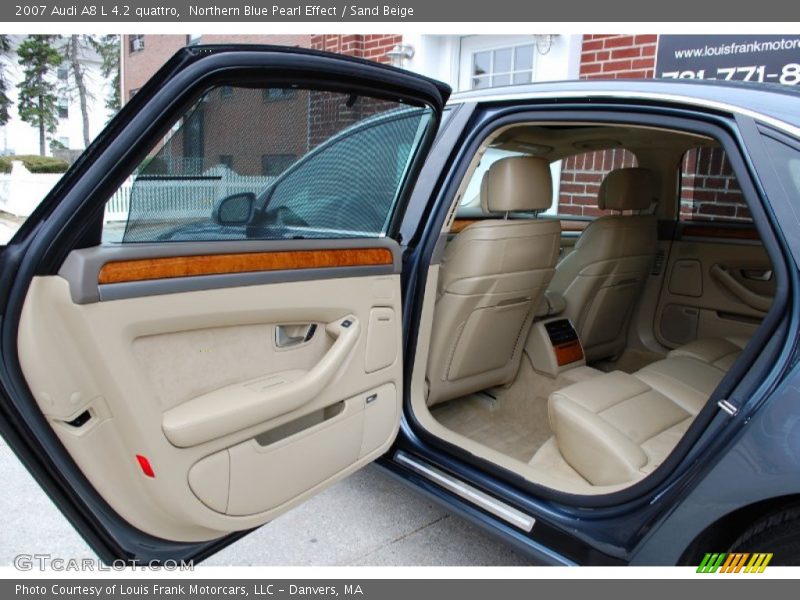 Northern Blue Pearl Effect / Sand Beige 2007 Audi A8 L 4.2 quattro