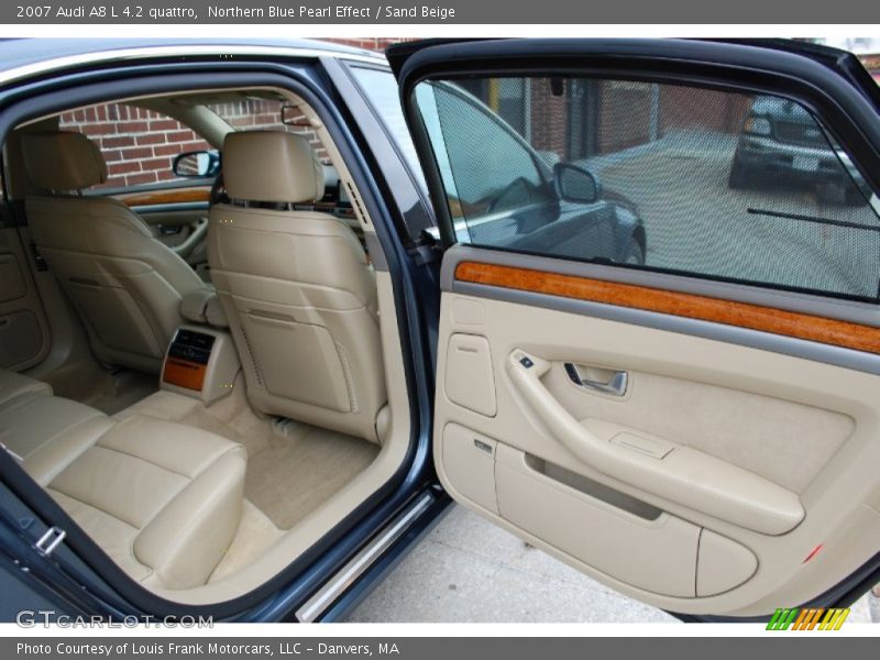 Northern Blue Pearl Effect / Sand Beige 2007 Audi A8 L 4.2 quattro