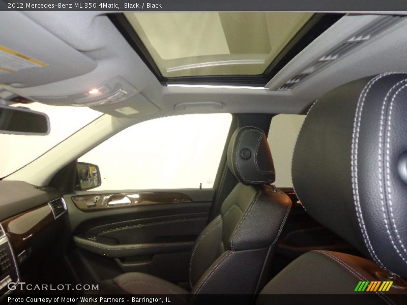 Black / Black 2012 Mercedes-Benz ML 350 4Matic