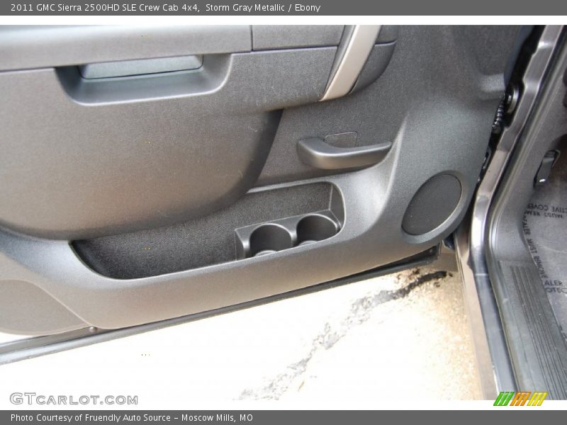 Storm Gray Metallic / Ebony 2011 GMC Sierra 2500HD SLE Crew Cab 4x4