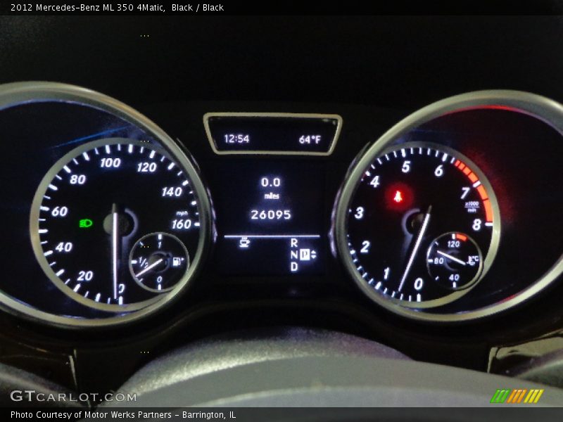 Black / Black 2012 Mercedes-Benz ML 350 4Matic