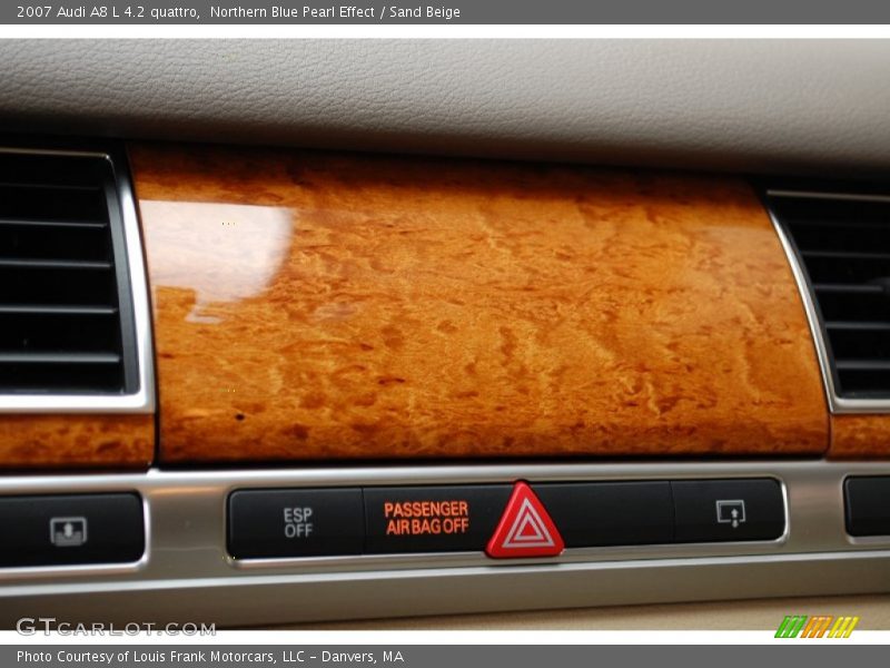 Northern Blue Pearl Effect / Sand Beige 2007 Audi A8 L 4.2 quattro