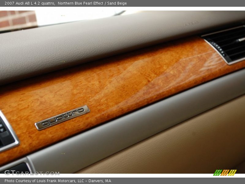 Northern Blue Pearl Effect / Sand Beige 2007 Audi A8 L 4.2 quattro
