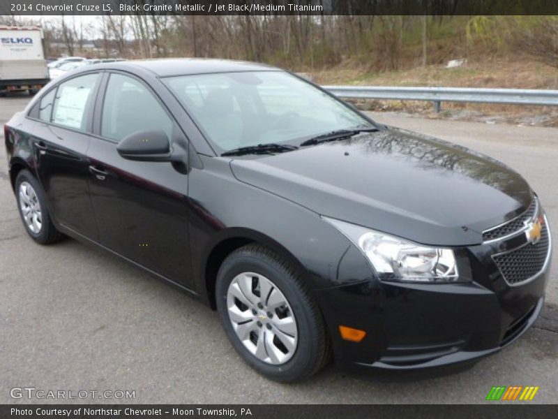 Black Granite Metallic / Jet Black/Medium Titanium 2014 Chevrolet Cruze LS