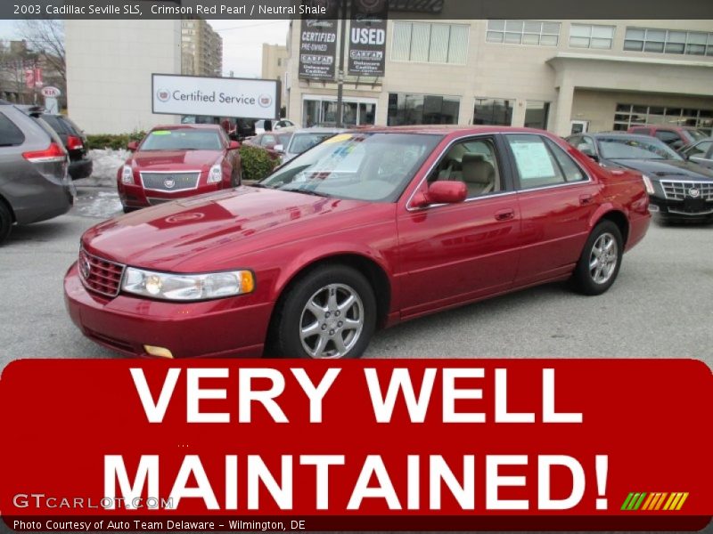 Crimson Red Pearl / Neutral Shale 2003 Cadillac Seville SLS
