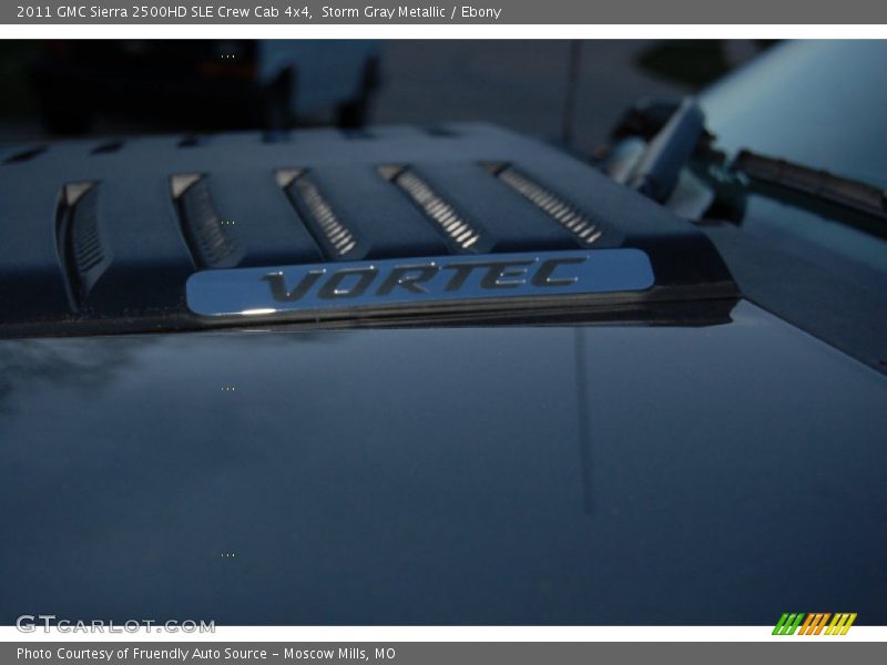 Storm Gray Metallic / Ebony 2011 GMC Sierra 2500HD SLE Crew Cab 4x4