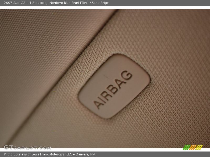 Northern Blue Pearl Effect / Sand Beige 2007 Audi A8 L 4.2 quattro