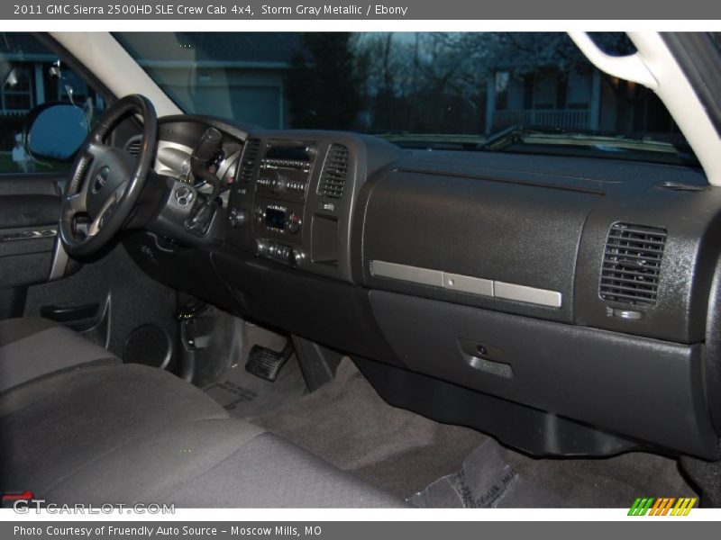 Storm Gray Metallic / Ebony 2011 GMC Sierra 2500HD SLE Crew Cab 4x4