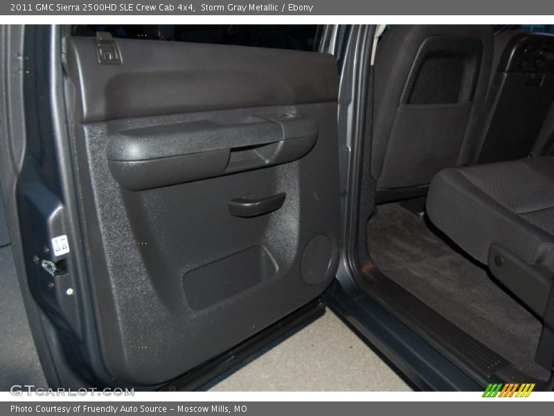 Storm Gray Metallic / Ebony 2011 GMC Sierra 2500HD SLE Crew Cab 4x4