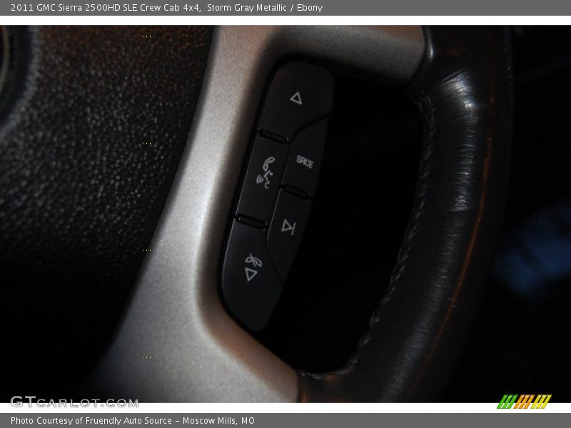 Storm Gray Metallic / Ebony 2011 GMC Sierra 2500HD SLE Crew Cab 4x4
