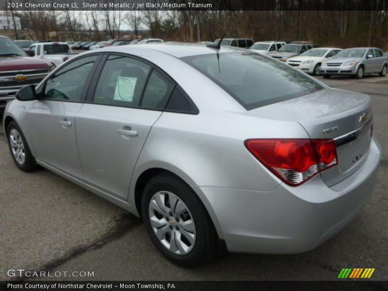 Silver Ice Metallic / Jet Black/Medium Titanium 2014 Chevrolet Cruze LS