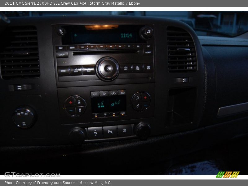 Storm Gray Metallic / Ebony 2011 GMC Sierra 2500HD SLE Crew Cab 4x4