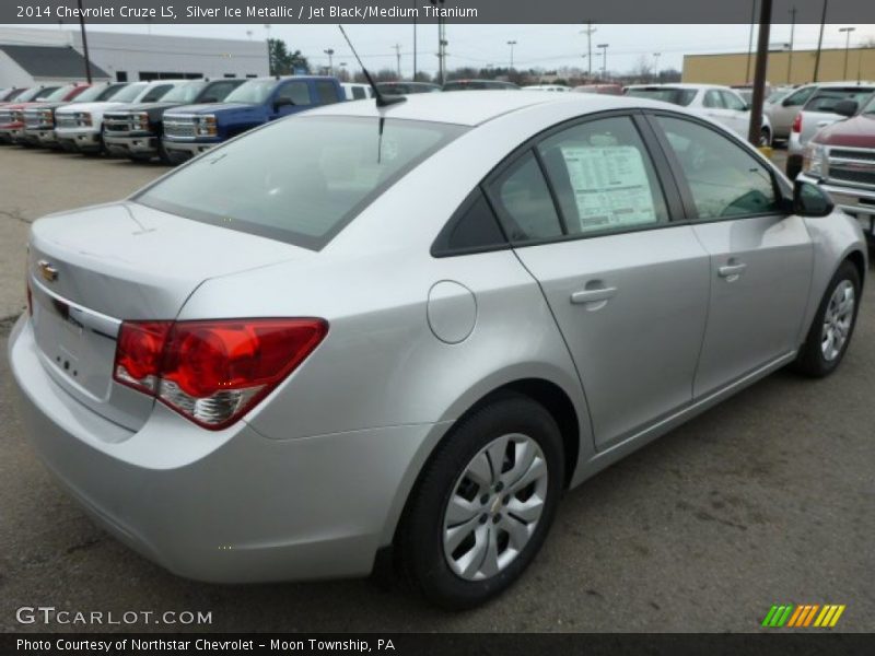 Silver Ice Metallic / Jet Black/Medium Titanium 2014 Chevrolet Cruze LS