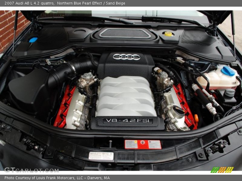 Northern Blue Pearl Effect / Sand Beige 2007 Audi A8 L 4.2 quattro