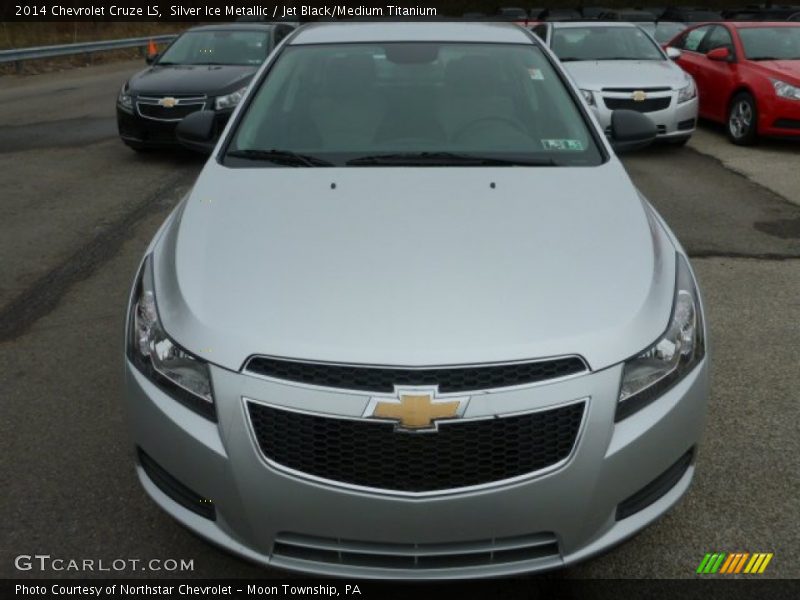 Silver Ice Metallic / Jet Black/Medium Titanium 2014 Chevrolet Cruze LS