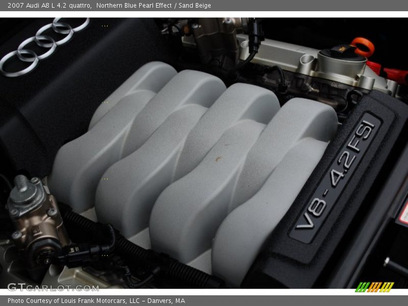 Northern Blue Pearl Effect / Sand Beige 2007 Audi A8 L 4.2 quattro