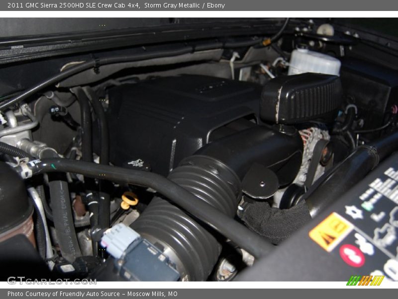 Storm Gray Metallic / Ebony 2011 GMC Sierra 2500HD SLE Crew Cab 4x4