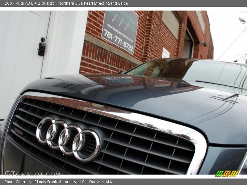 Northern Blue Pearl Effect / Sand Beige 2007 Audi A8 L 4.2 quattro