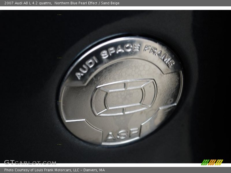 Northern Blue Pearl Effect / Sand Beige 2007 Audi A8 L 4.2 quattro