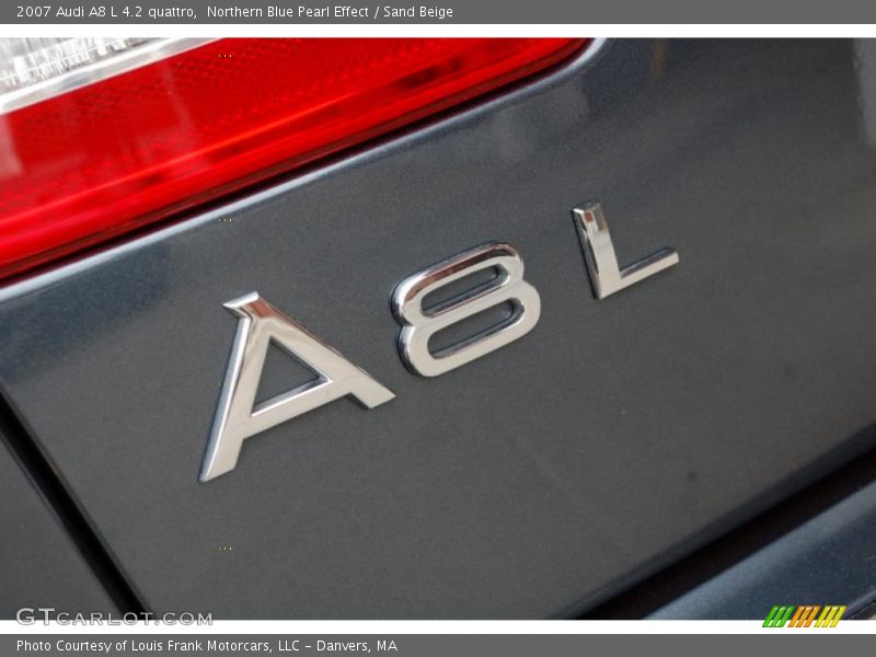 Northern Blue Pearl Effect / Sand Beige 2007 Audi A8 L 4.2 quattro