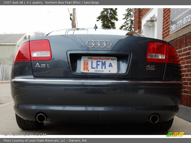Northern Blue Pearl Effect / Sand Beige 2007 Audi A8 L 4.2 quattro