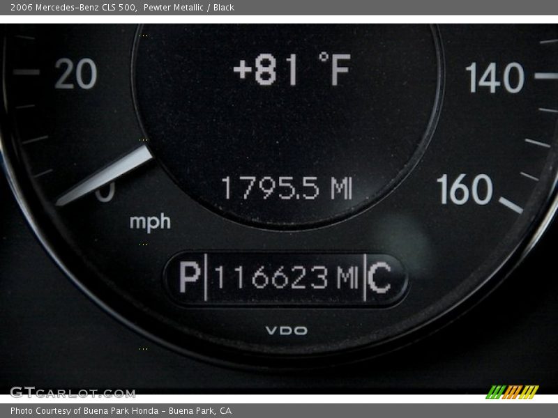Pewter Metallic / Black 2006 Mercedes-Benz CLS 500